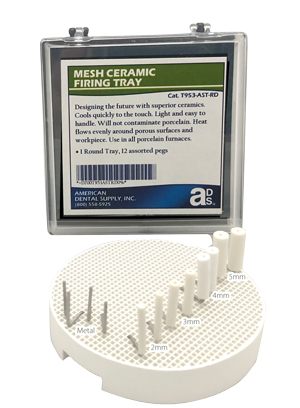 MESH SAGGER TRAY LARGE, ROUND WITH PEGS